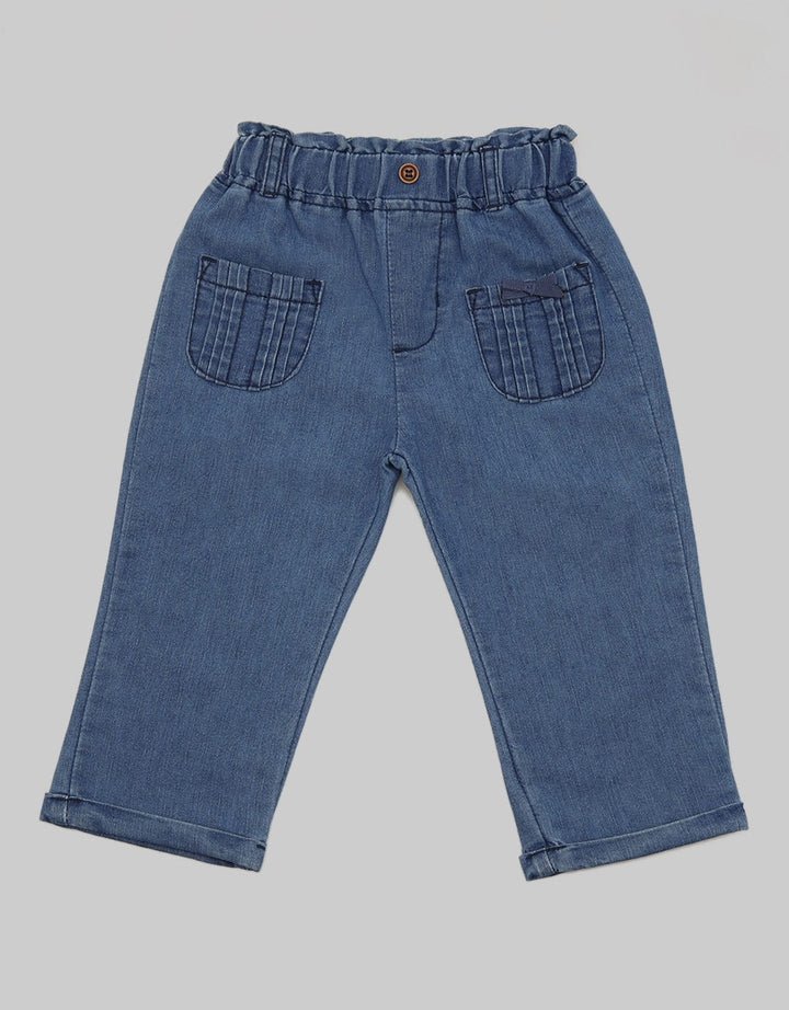 Pipiniko Pants Denim Pocket Pleats