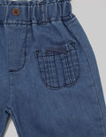 Pipiniko Pants Denim Pocket Pleats