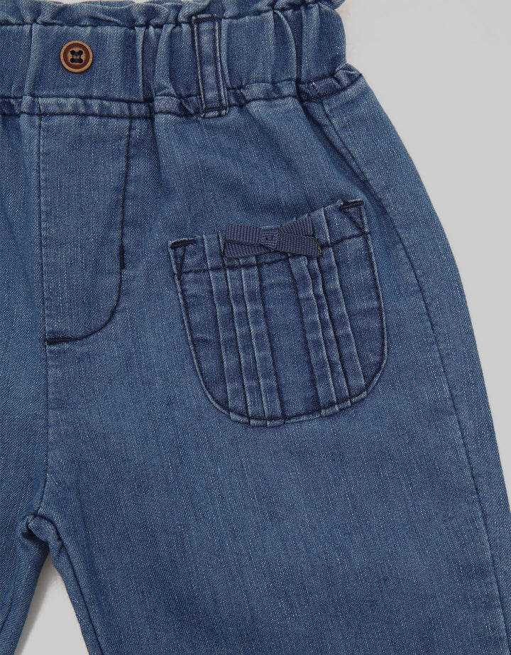 Pipiniko Pants Denim Pocket Pleats