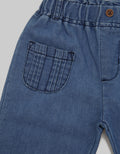 Pipiniko Pants Denim Pocket Pleats