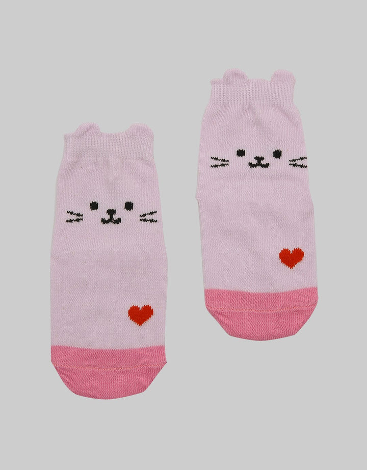 Pipiniko Socks Girls Rabbit Heart Anti Slip