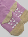 Pipiniko Girls Socks Cat Purple Anti Slip