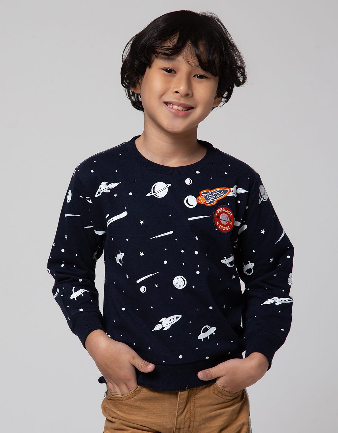 Little M Space Aps Sweater Anak Laki-laki