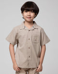 Little M Kemeja Casual Lengan Pendek Anak Laki-Laki