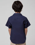 Little M Short Sleeve Kemeja Cuban Collar