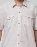 Little M Stripe Kantong Kemeja Anak Laki-Laki