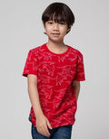 Little M Dino Bordir Kaos Anak Laki-Laki