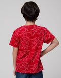 Little M Dino Bordir Kaos Anak Laki-Laki