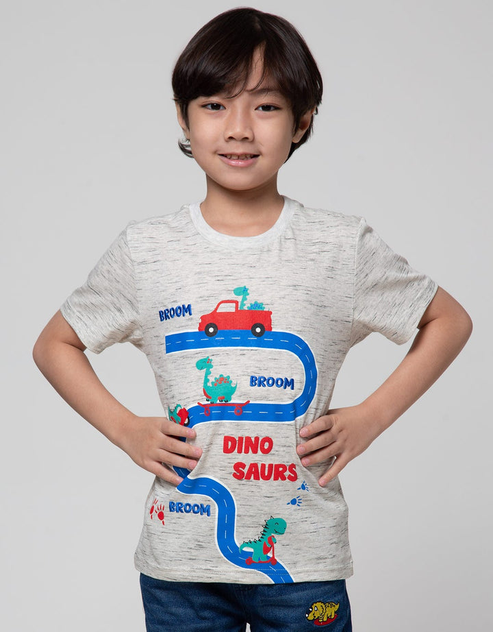 Little M Dino Maps Kaos Anak Laki-Laki