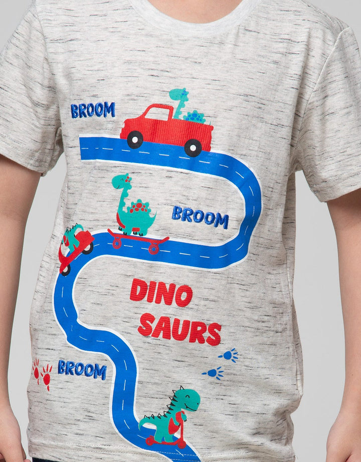 Little M Dino Maps Kaos Anak Laki-Laki