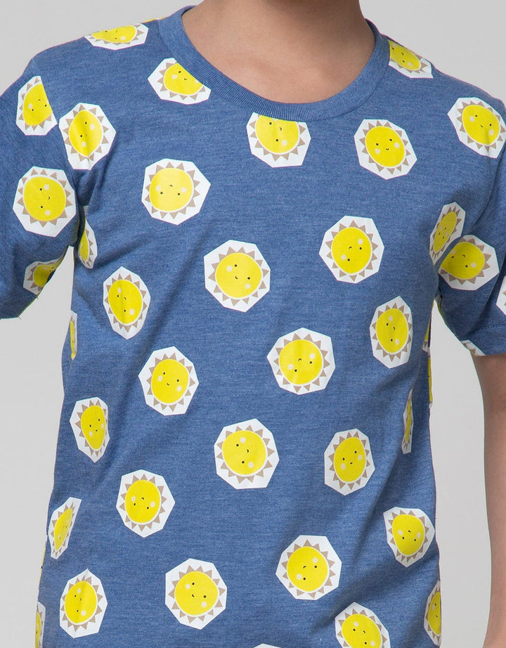 Little M Matahari Print Kaos Anak Laki-Laki