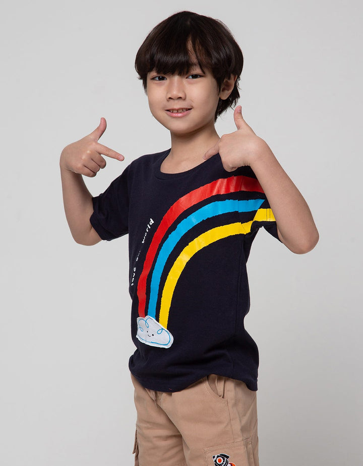 Little M Short Sleeve T-Shirt Awan Aplikasi
