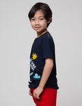 Little M Dino Dude Kaos Anak Laki-Laki