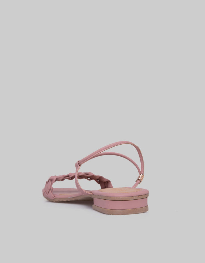 Details Slipper Sandals Woman Braid Single Strap