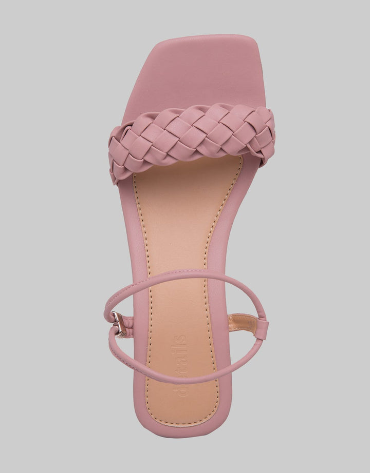 Details Slipper Sandals Woman Braid Single Strap