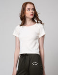 Nevada Short Sleeve T-Shirt Rib Crop Top