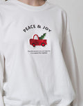Nevada Sweater Embossed Xmas Peace And Joy