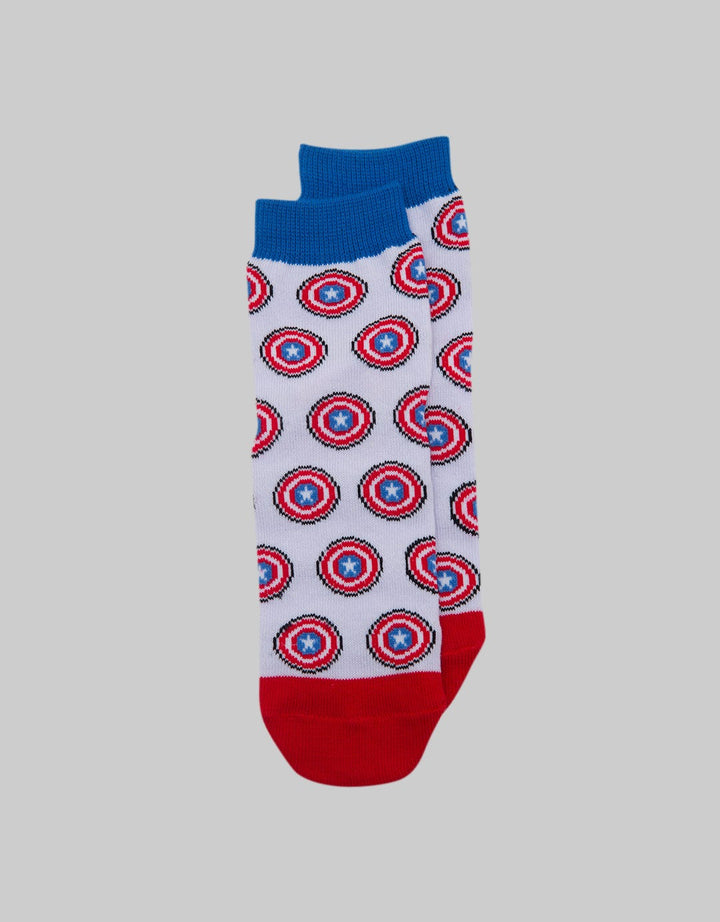 Marvel Kaus Kaki Print Logo Captain America