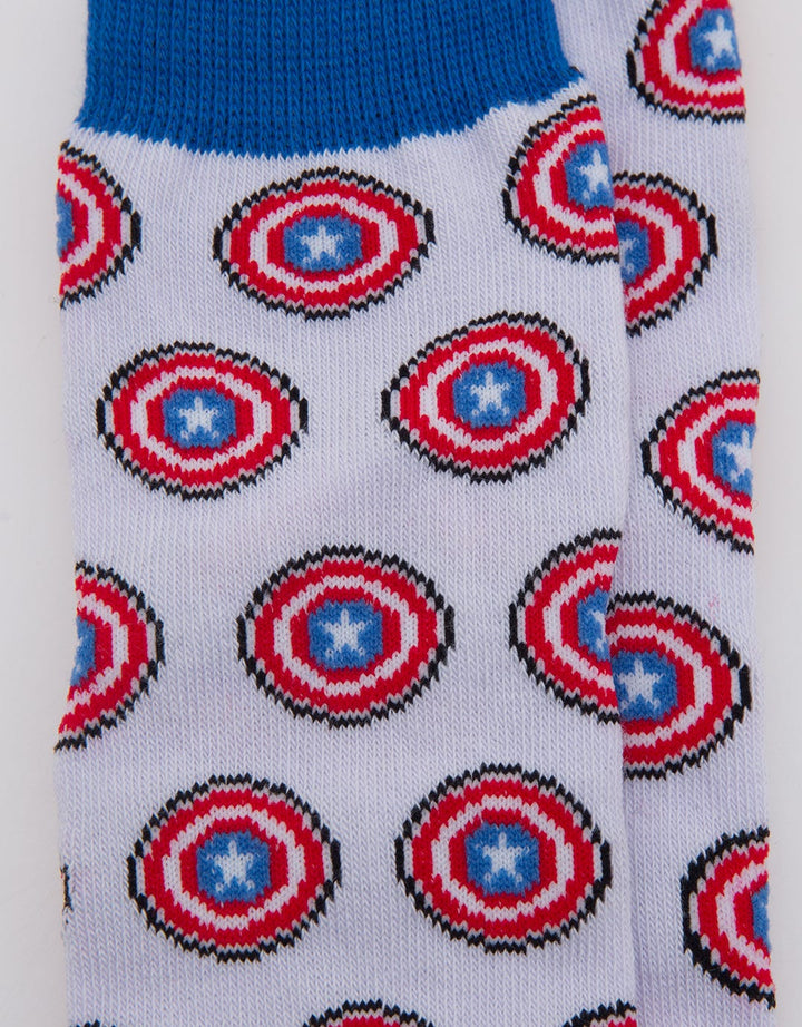 Marvel Kaus Kaki Print Logo Captain America