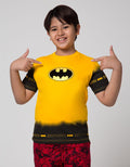 Character T-Shirt Batman Logo Tengah Ombre Lengan