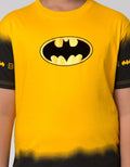 Character T-Shirt Batman Logo Tengah Ombre Lengan