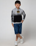 Character Sweater Hood Batman Logo