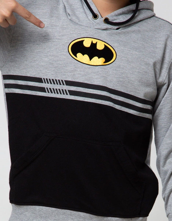 Character Sweater Hood Batman Logo
