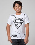 Character Center Logo Superman Kaos Anak Laki-Laki
