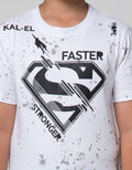 Character Center Logo Superman Kaos Anak Laki-Laki