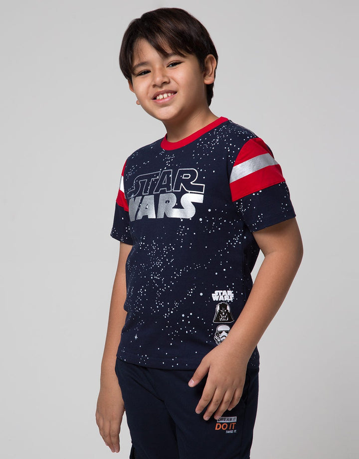 Star Wars Cutsewn Sleeve Splash Print T-Shirt
