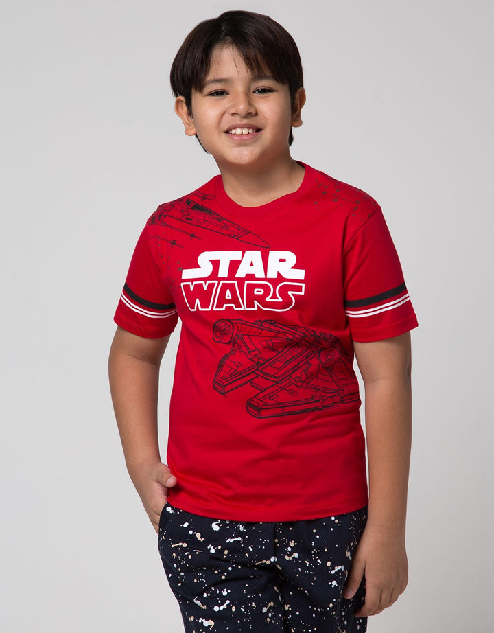 Star Wars T-Shirt Splash Lengan Cutsewn