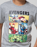 Marvel Short Sleeve T-Shirt Avenger Heroes 4 Kotak