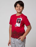 Marvel Short Sleeve T-Shirt Print Spiderman Polaroid Half Body A
