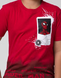 Marvel Short Sleeve T-Shirt Print Spiderman Polaroid Half Body A