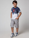 Marvel Short Sleeve T-Shirt Print Spiderman Face Ombre Splash