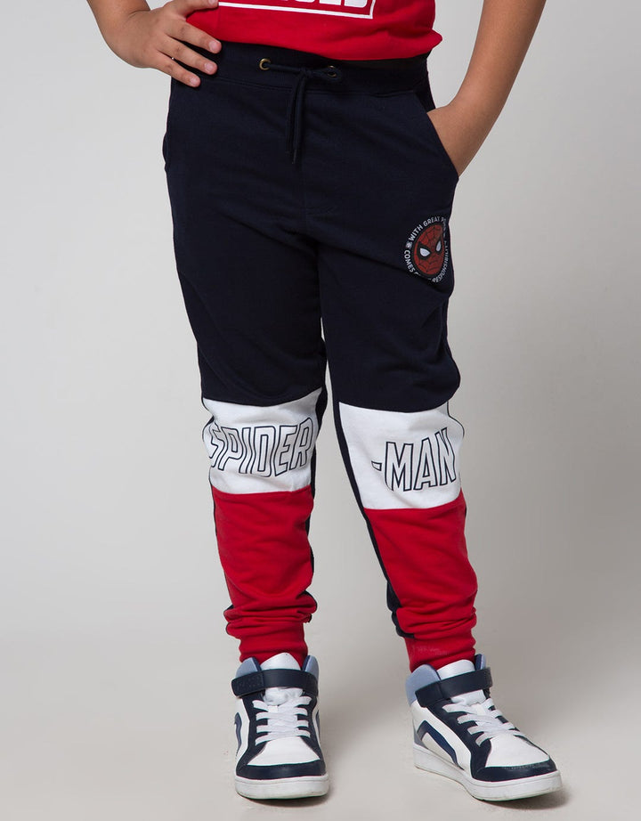 Marvel Long Pant Knit Spiderman Cut Sewn
