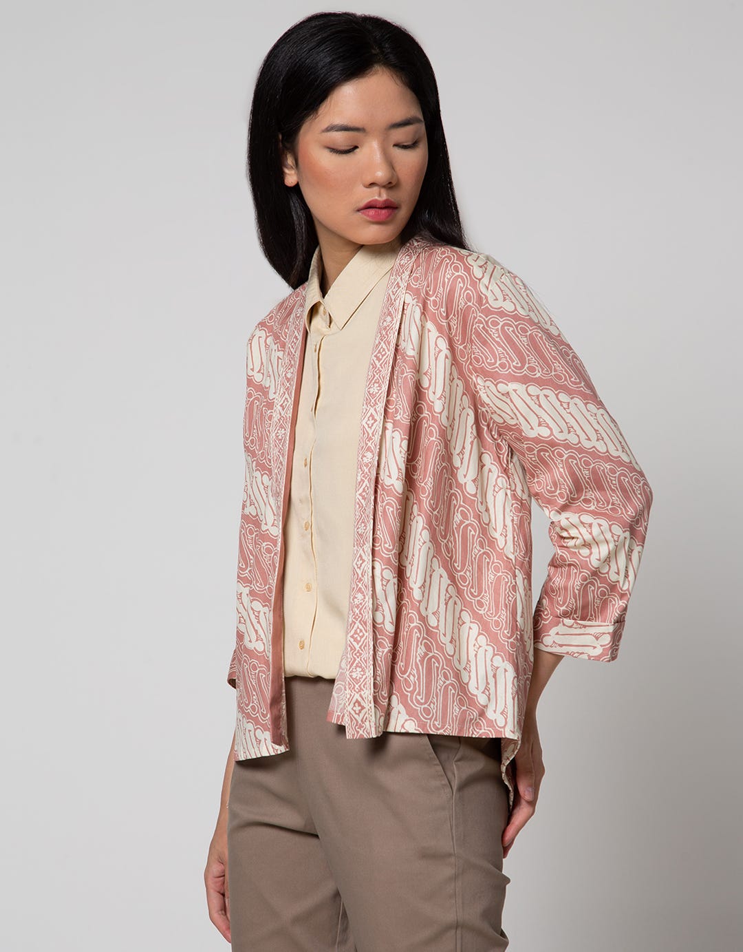 Connexion Blazer Outer Batik 3/4 Sleeve