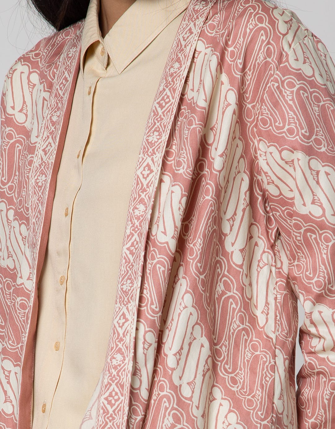 Connexion Blazer Outer Batik 3/4 Sleeve