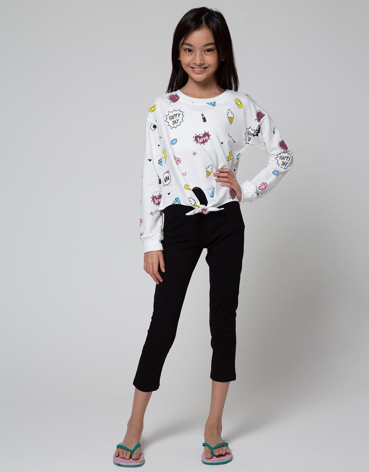 Nevada Girls Ribbon Detail T-Shirt