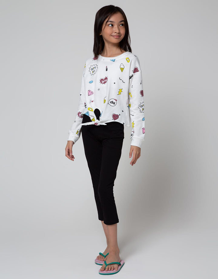 Nevada Girls Ribbon Detail T-Shirt