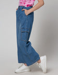 Nevada Denim Long Pants Leg Kantong Kargo