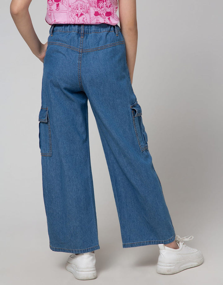 Nevada Denim Long Pants Leg Kantong Kargo