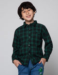 Little M Long Sleeve Shirt Bahan Flanel