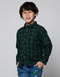Little M Long Sleeve Shirt Bahan Flanel