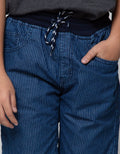 Nevada Rib Pinstripe Celana Pendek Anak Laki-laki