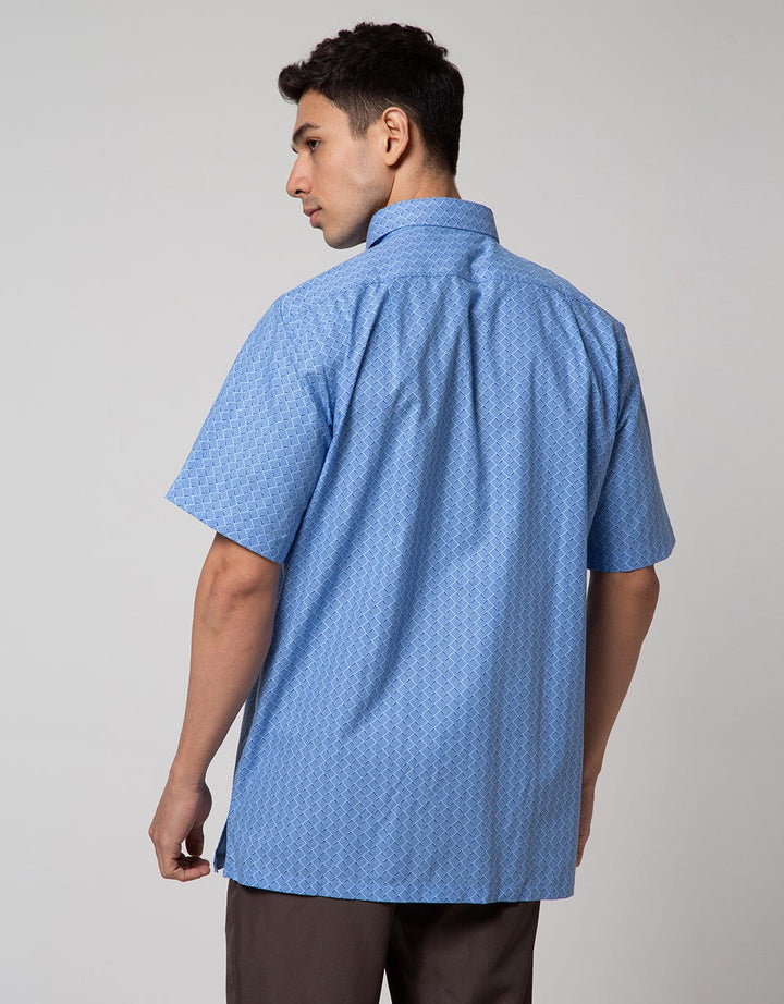 Cole Short Sleeve Shirt Print Wave Regular 