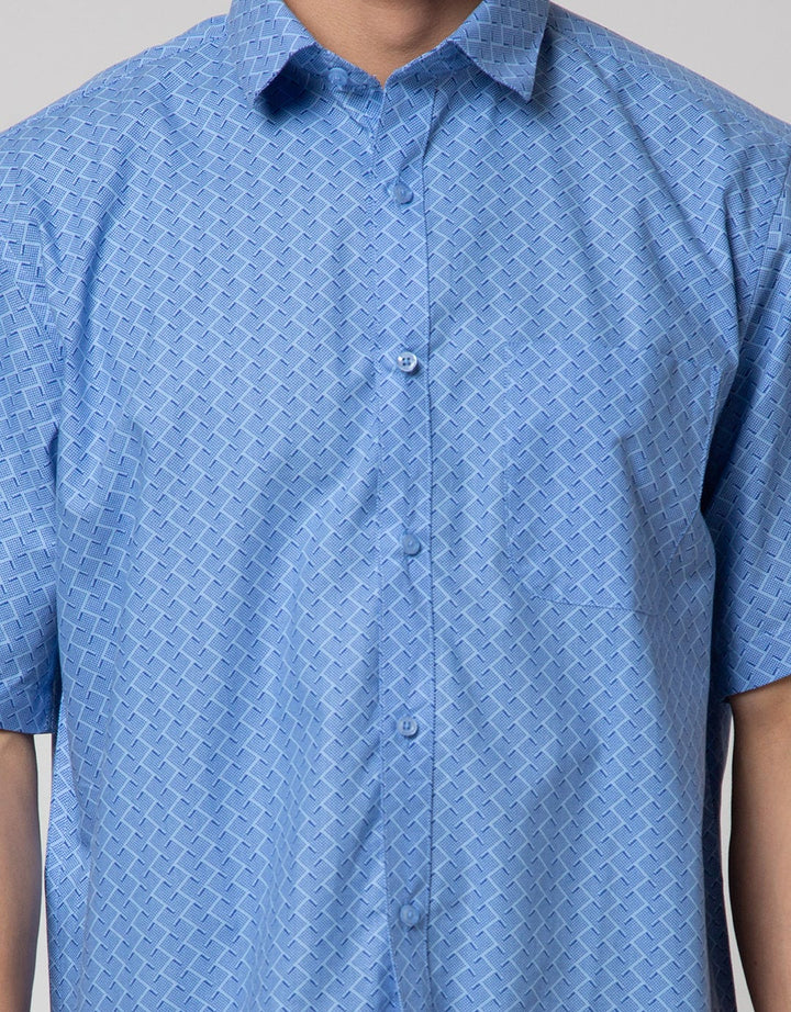Cole Short Sleeve Shirt Print Wave Regular 