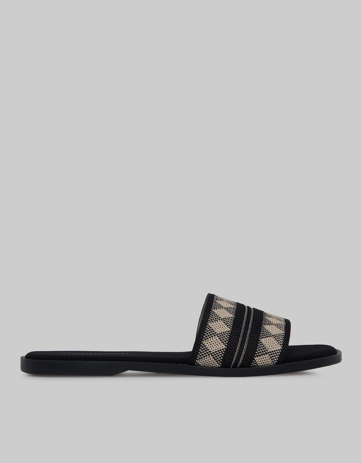 Connexion Slipper Sandals Stripe Motif