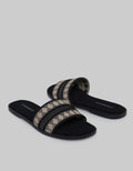 Connexion Slipper Sandals Stripe Motif