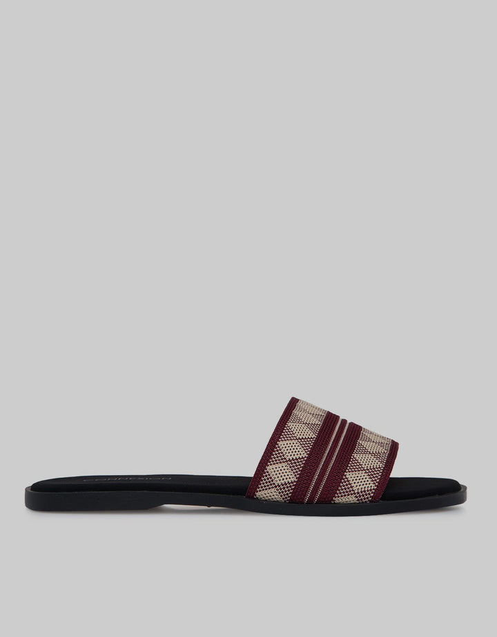 Connexion Slipper Sandals Stripe Motif